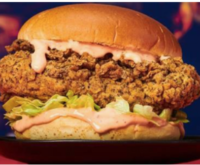 Aone Chicken Burger (HALAL) - Crunchy triple breaded fried premium chicken Burger